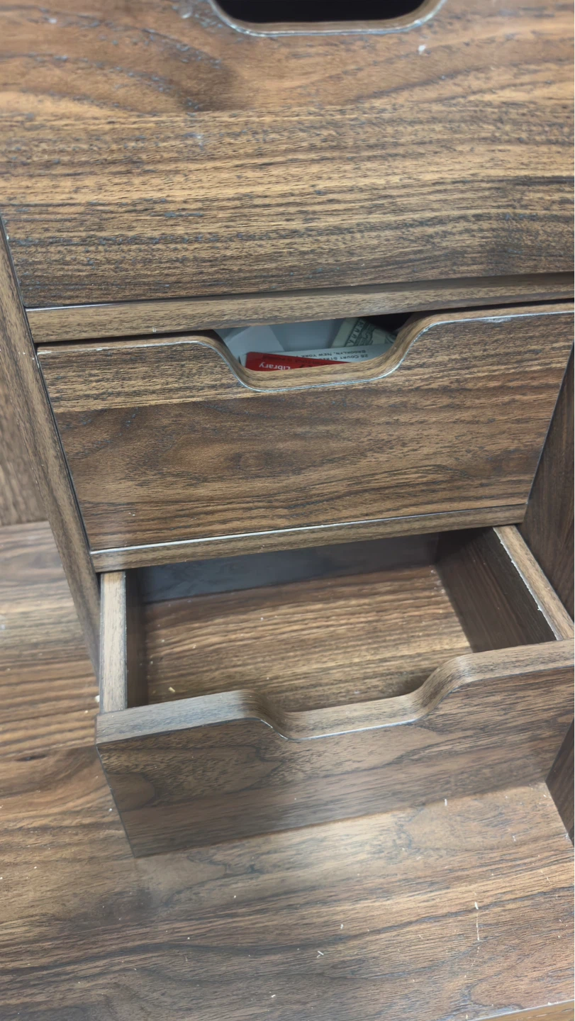 Wooden Storage Cabinet with Drawers and Doors - photo 2