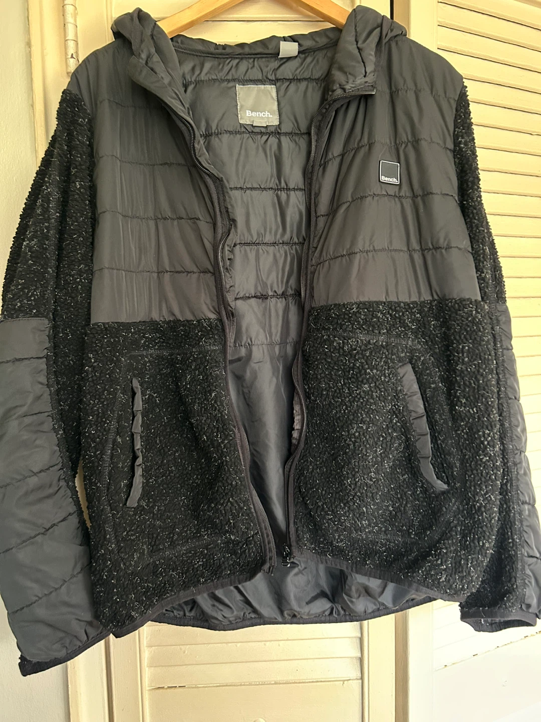 Bench Puffer Fleece Lined Hooded Jacket