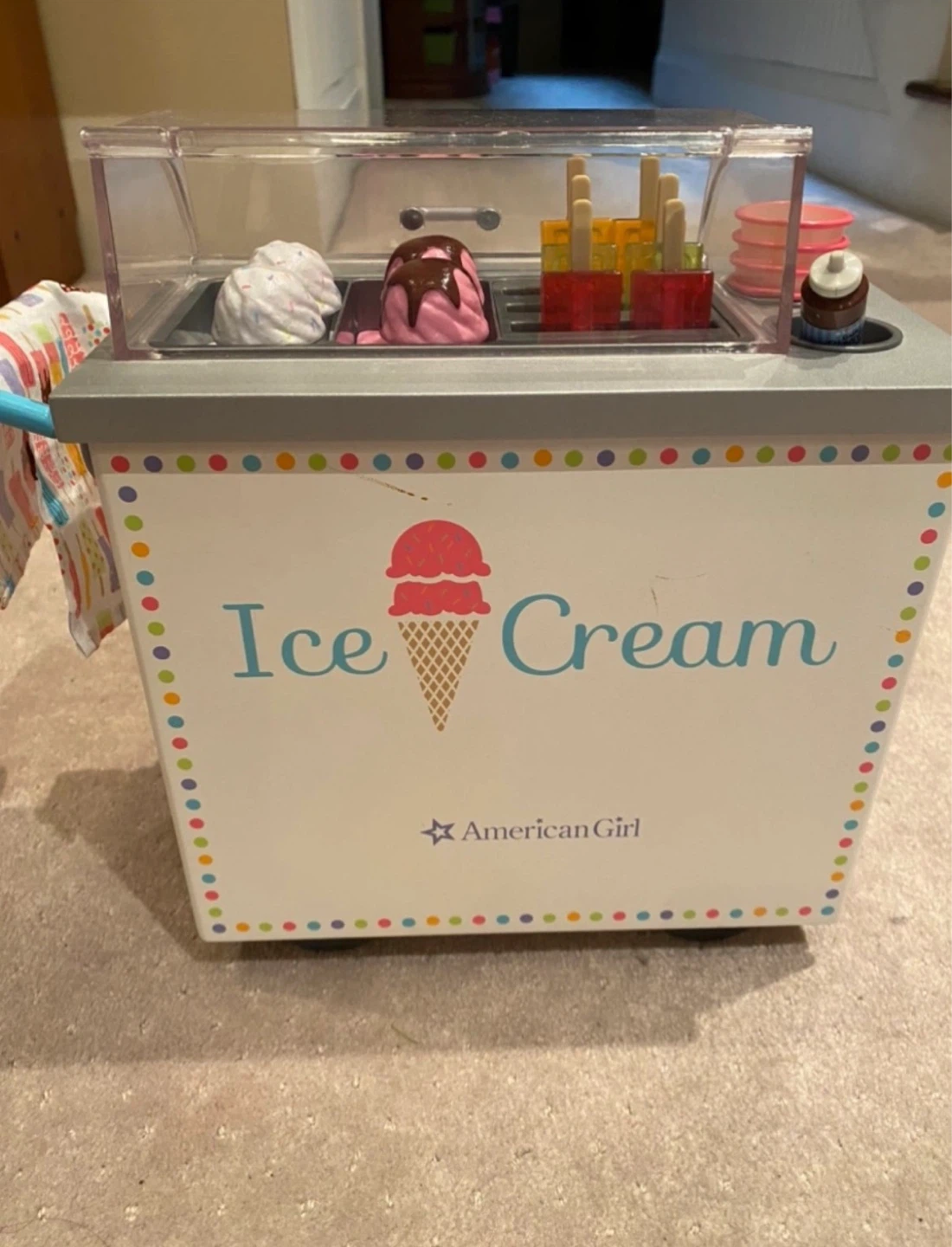 American Girl Ice Cream Cart Playset