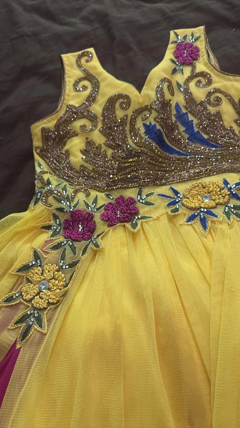 Yellow Embellished Dress - photo 2