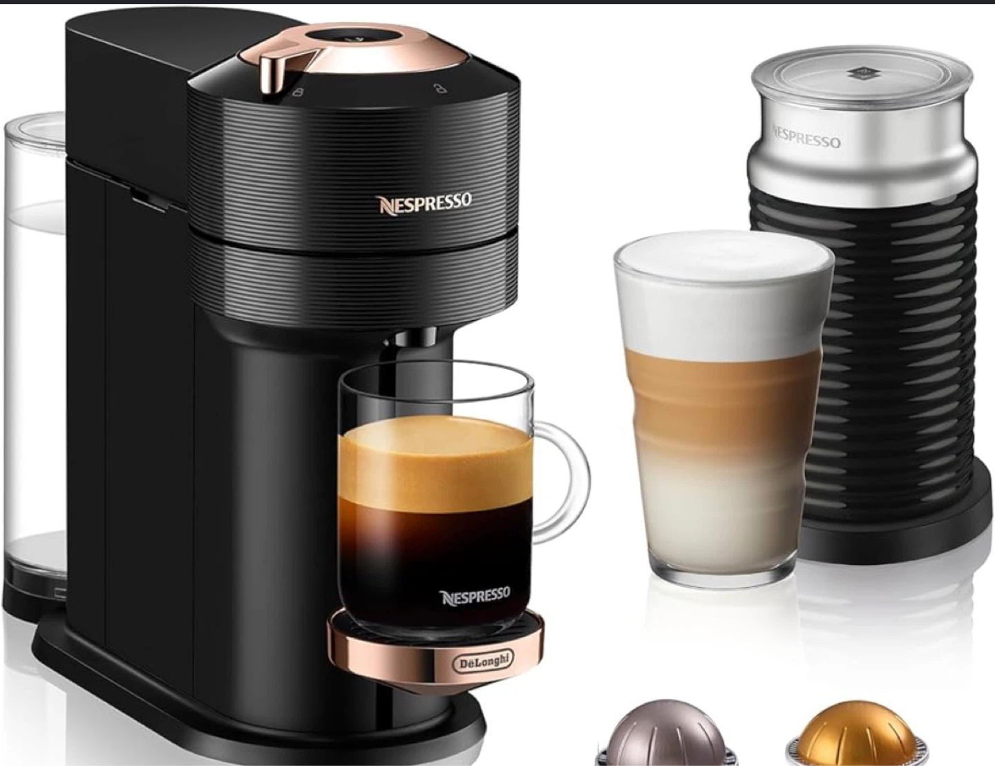 Nespresso VertuoPlus Coffee and Espresso Maker with Aeroccino