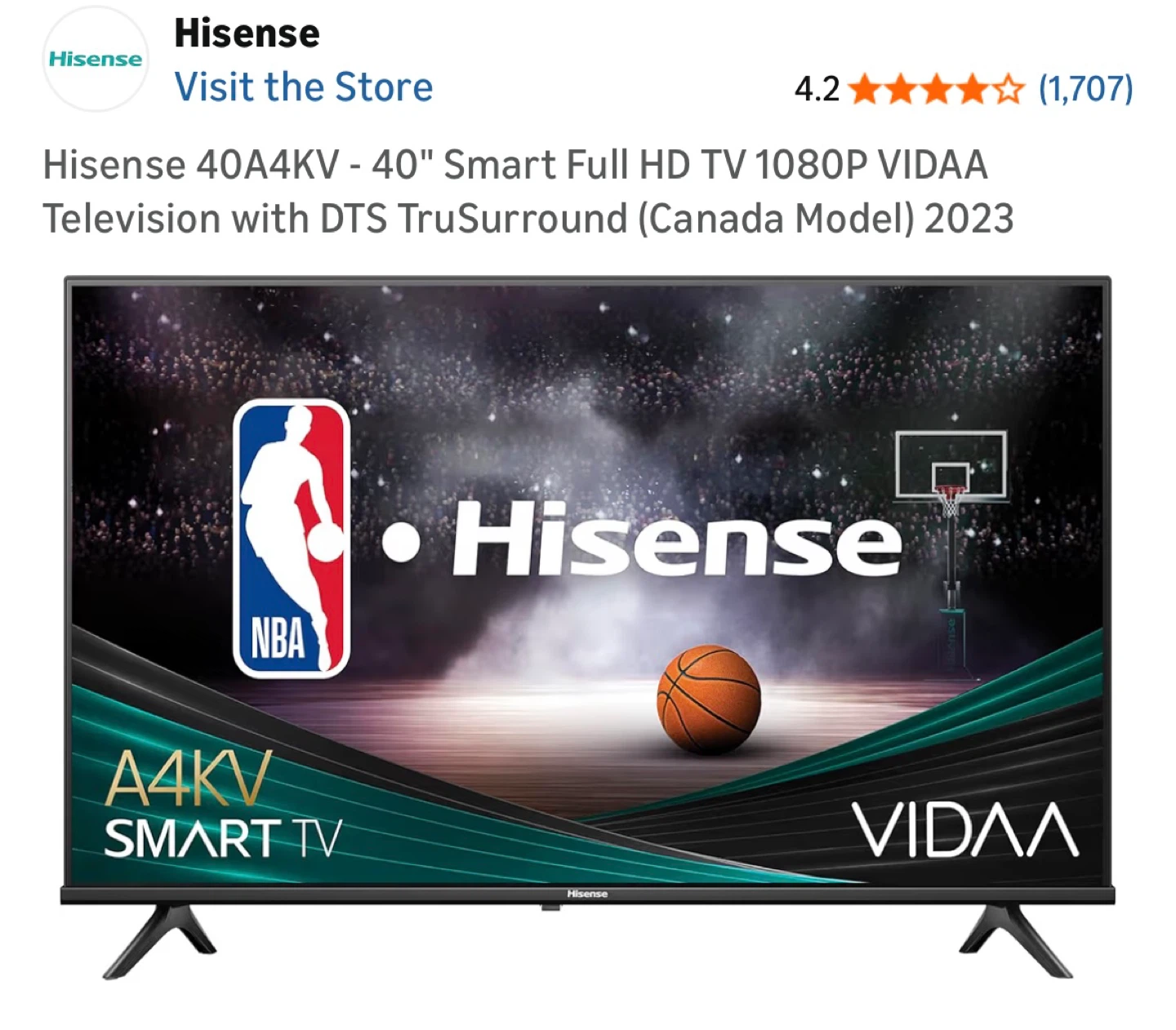 Hisense 40" Full HD Smart TV