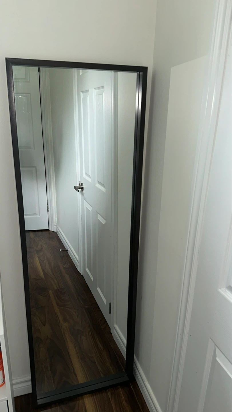 Full Length Standing Mirror - Black Frame