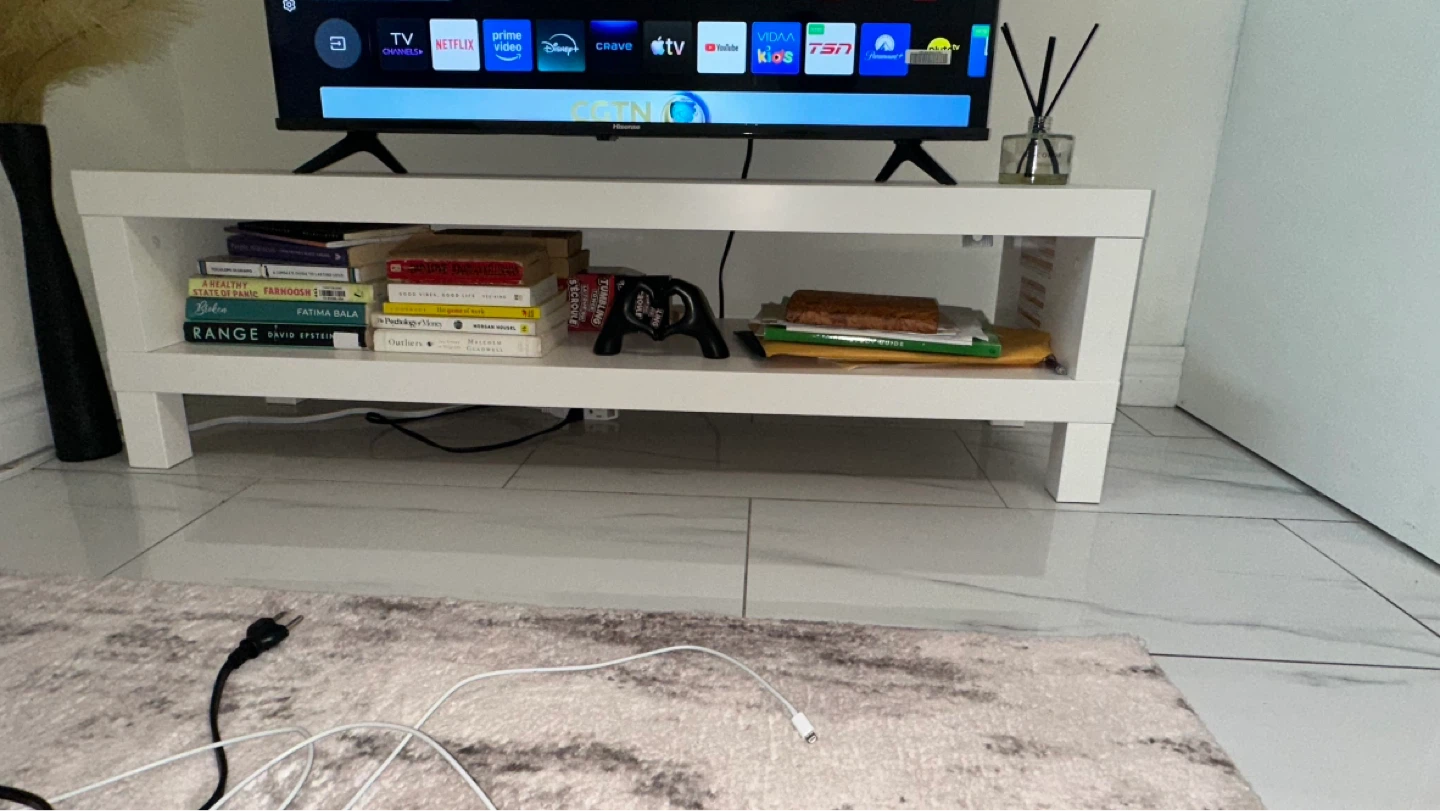 Ikea - White Entertainment Unit / TV Stand - 120 cm - photo 2