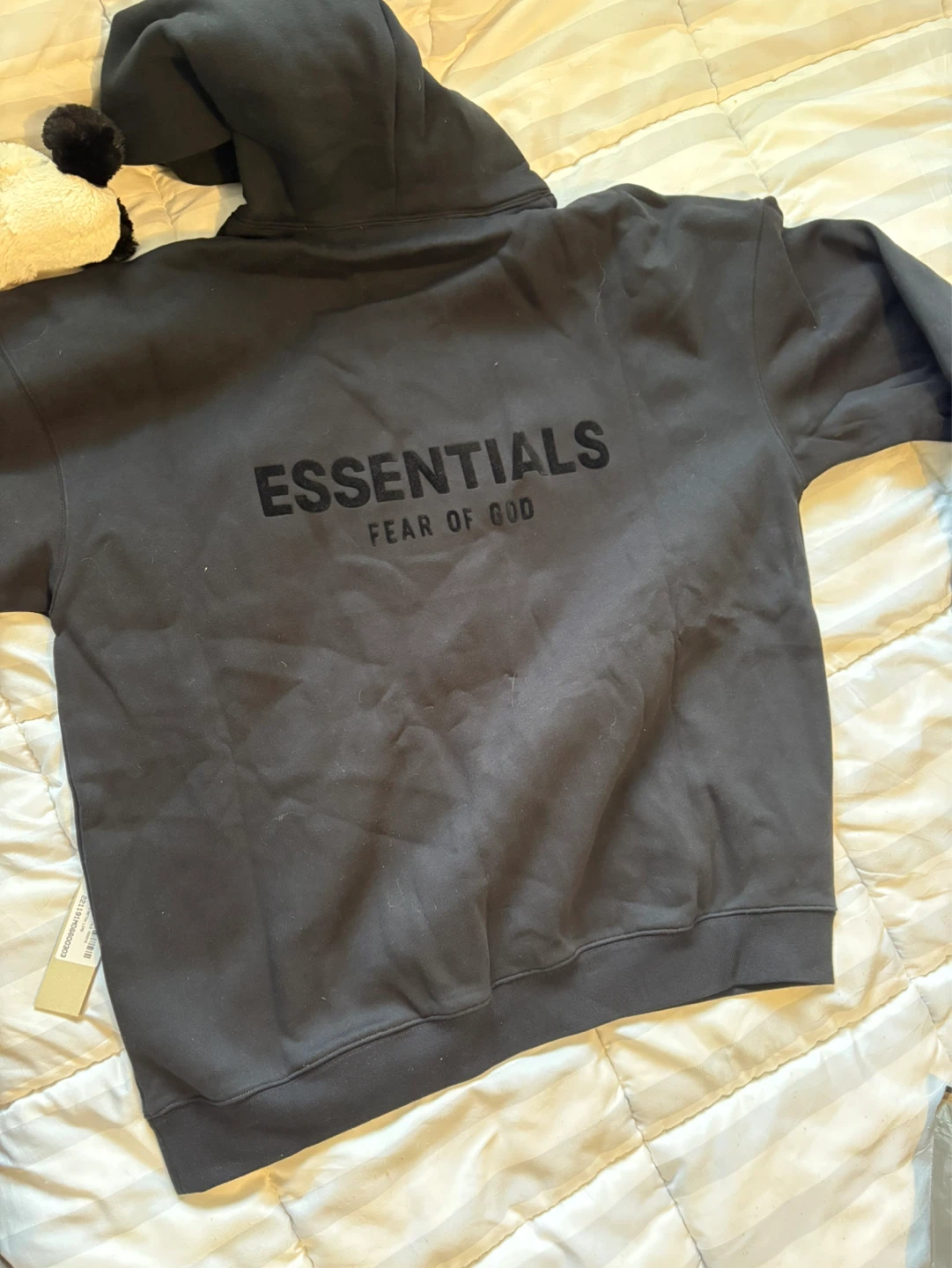 FEAR OF GOD ESSENTIALS Black Hoodie & Sweatpants Set - photo 5