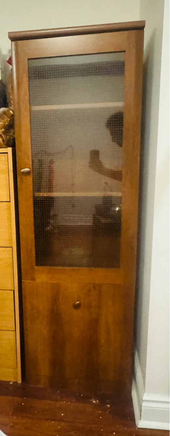 Wooden Glass Door Display Cabinet - photo 2
