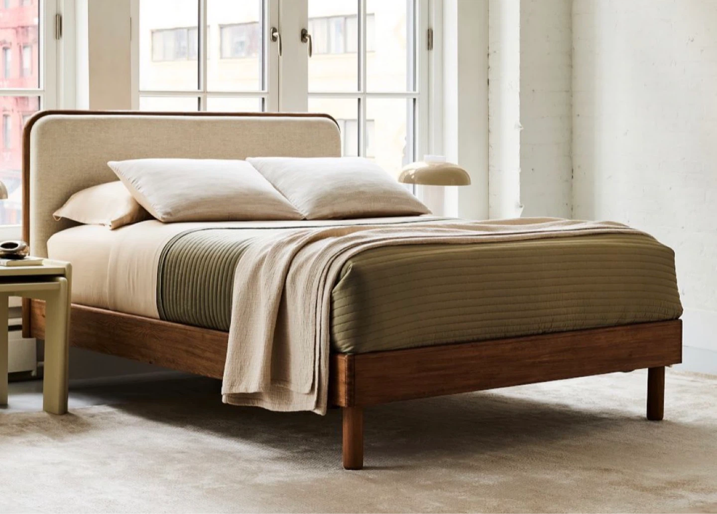 Modern Upholstered Platform Bed Frame