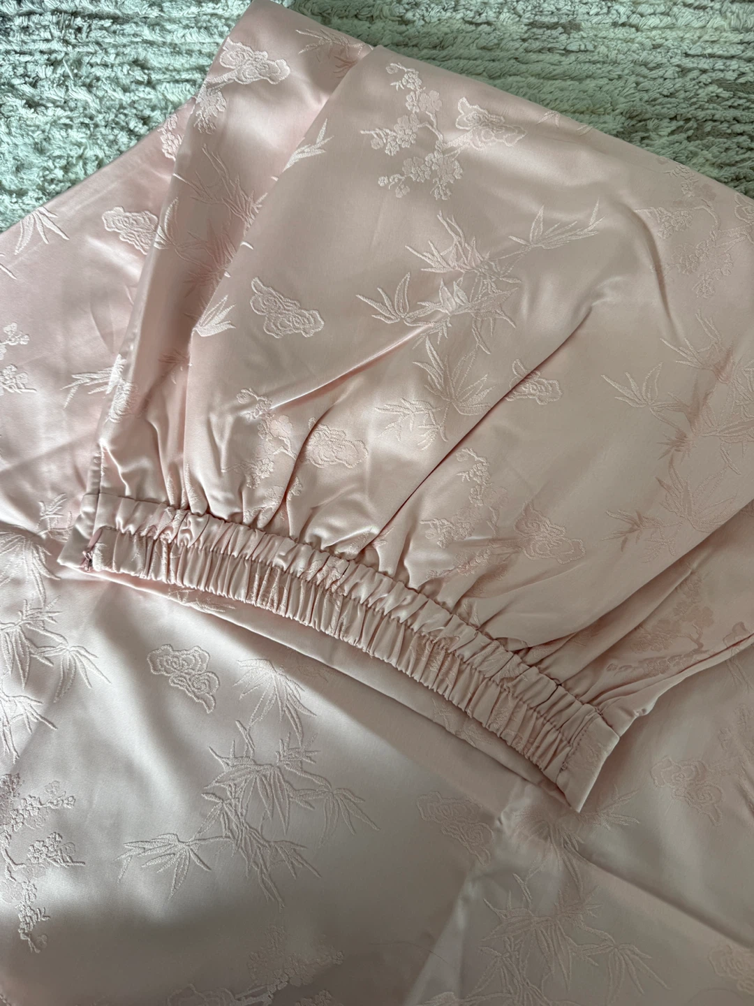 Pink Brocade Mermaid Maxi Skirt Size S - photo 5
