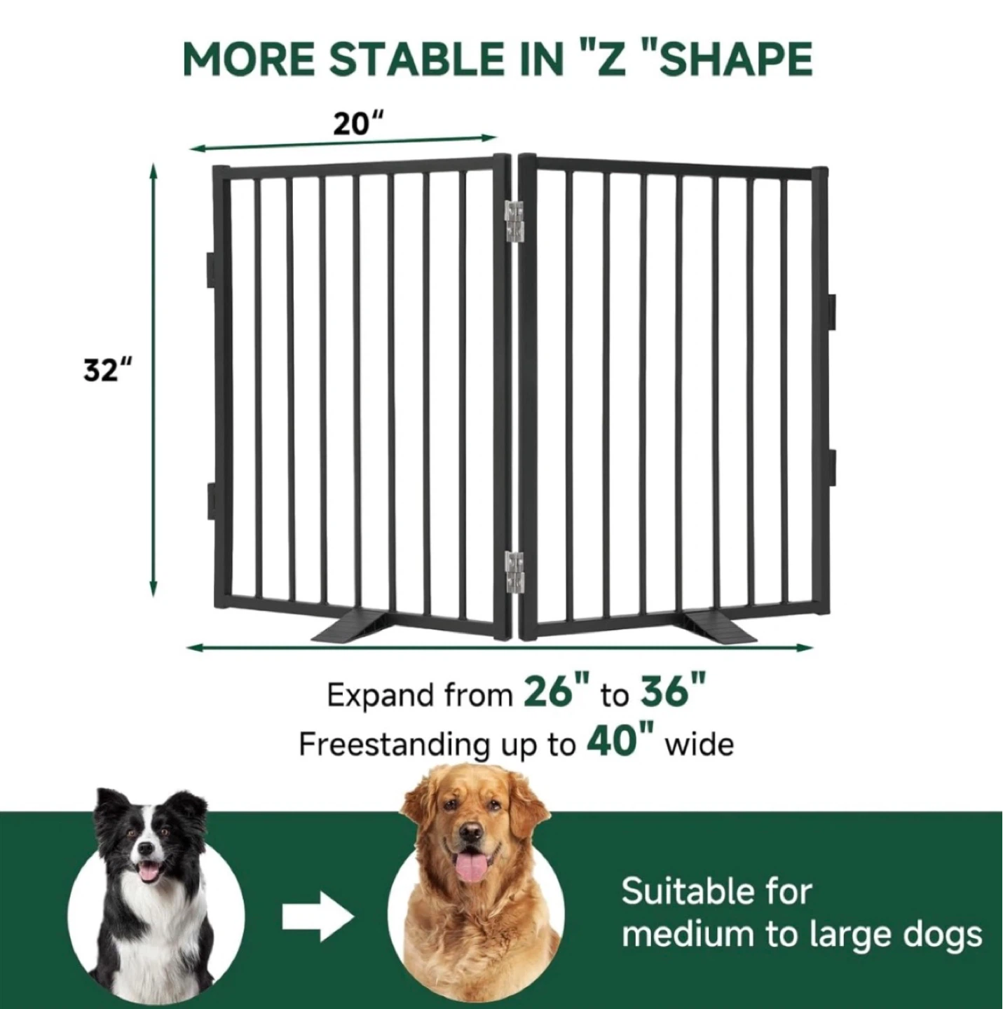Snagle Paw Metal Freestanding Dog Gate - photo 2