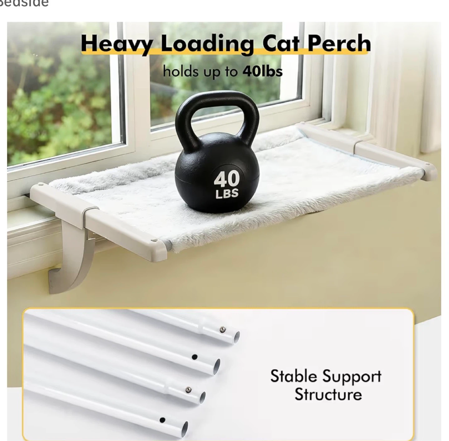 Window Cat Perch - Large, 30 lbs Weight Bearing C25 - photo 5