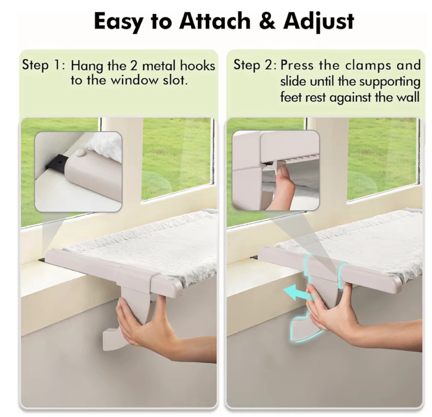 Window Cat Perch - Large, 30 lbs Weight Bearing C25 - photo 3