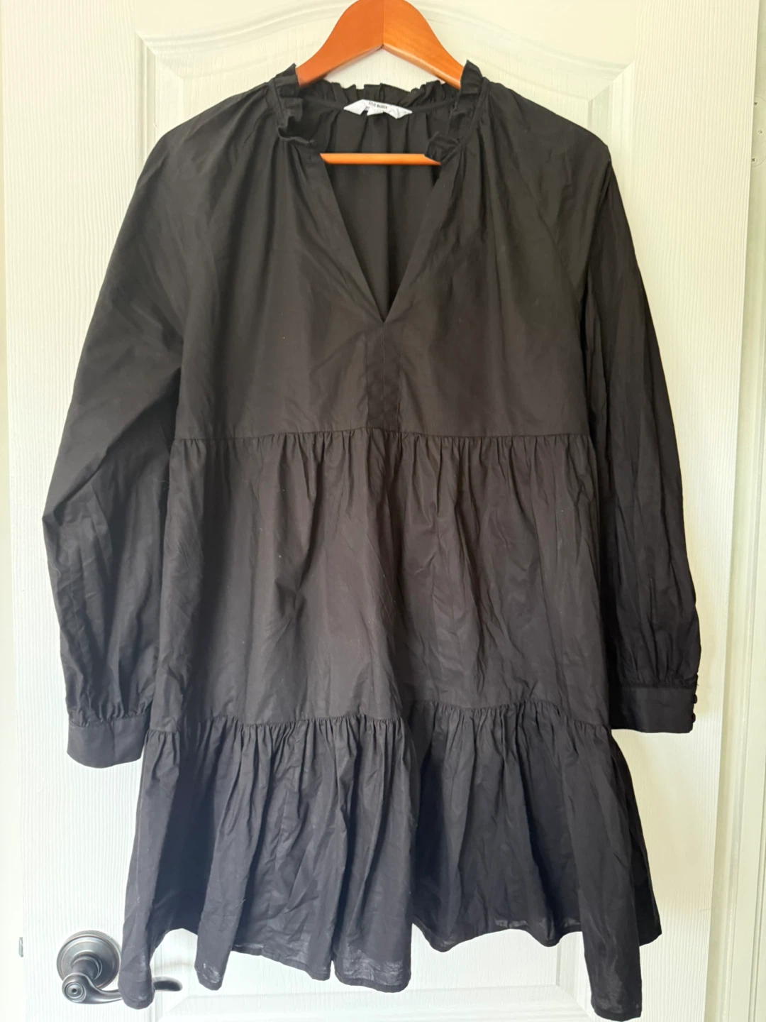 Black Tiered Ruffle Dress 👗 Steve Madden size L