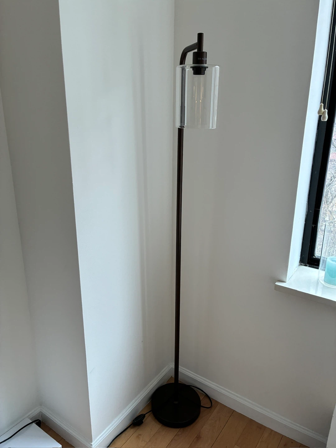 Floor Lamp with Glass Shade