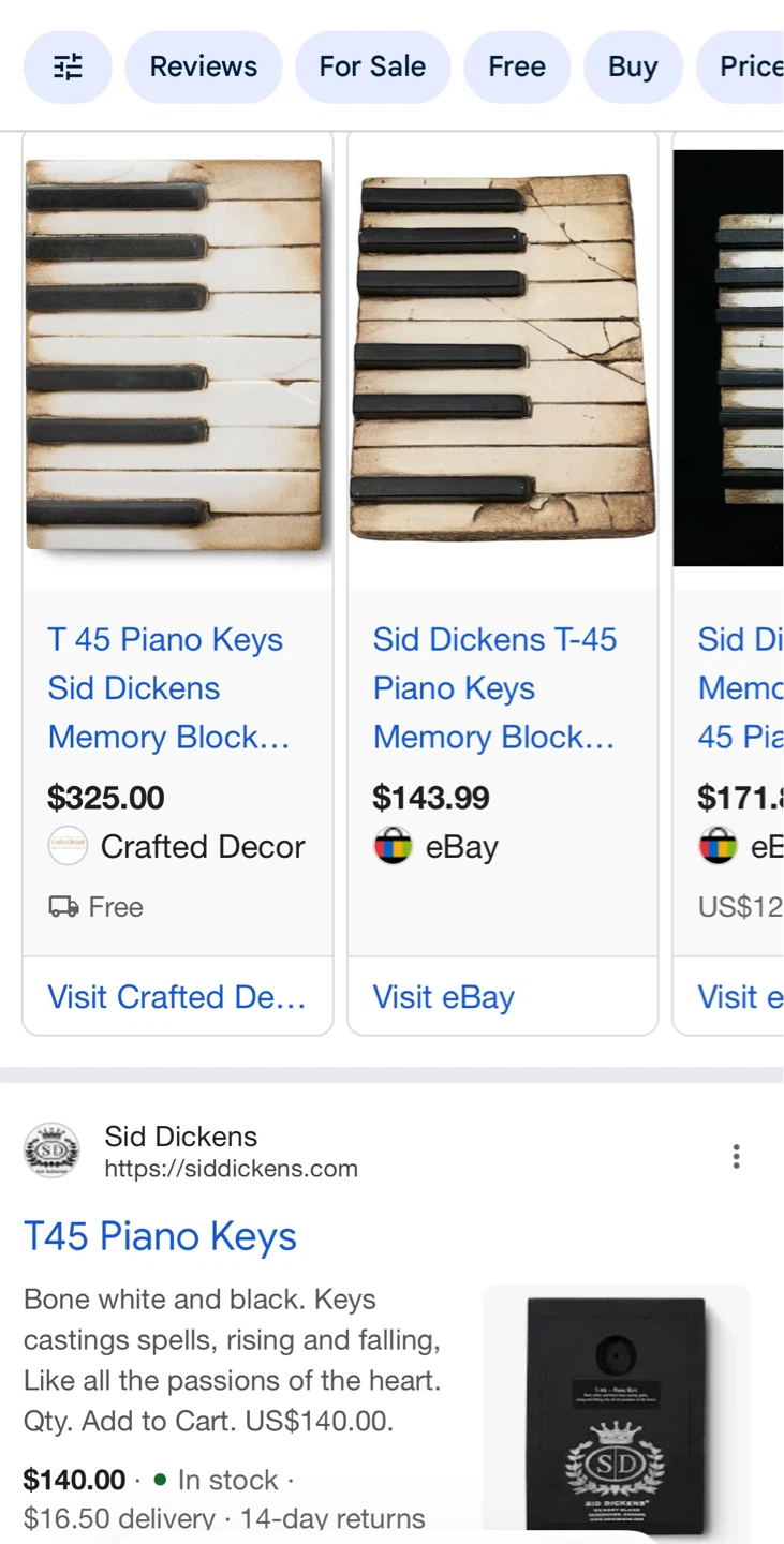 Sid Dickens Piano Keys Memory Block Art Piece - photo 4