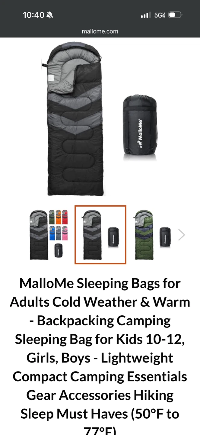 MalloMe Sleeping Bag for Adults & Kids - photo 3