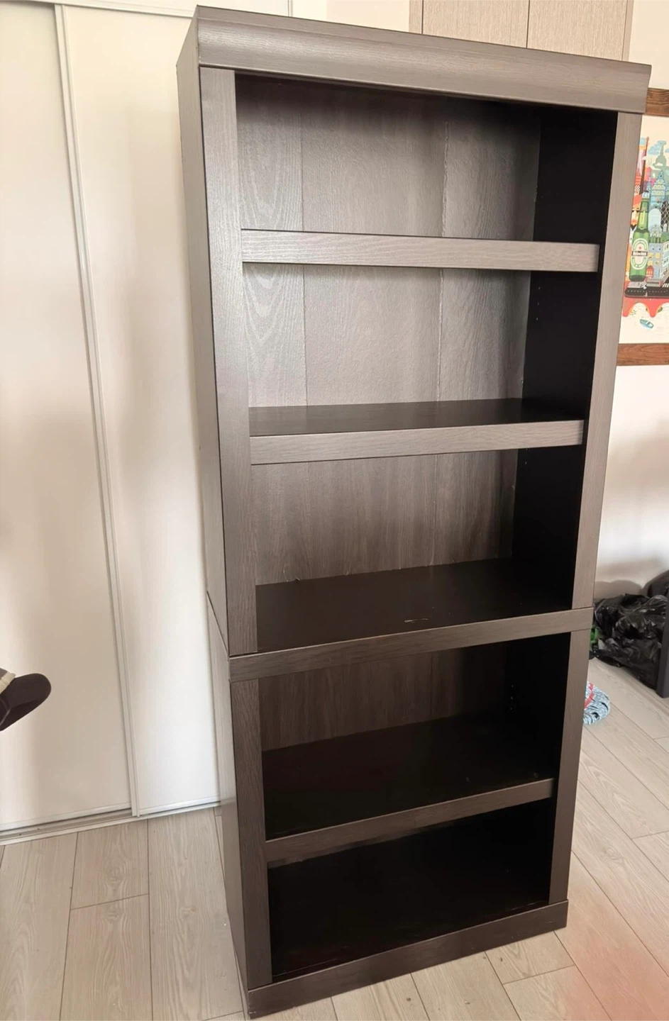 Dark Wood Bookshelf
