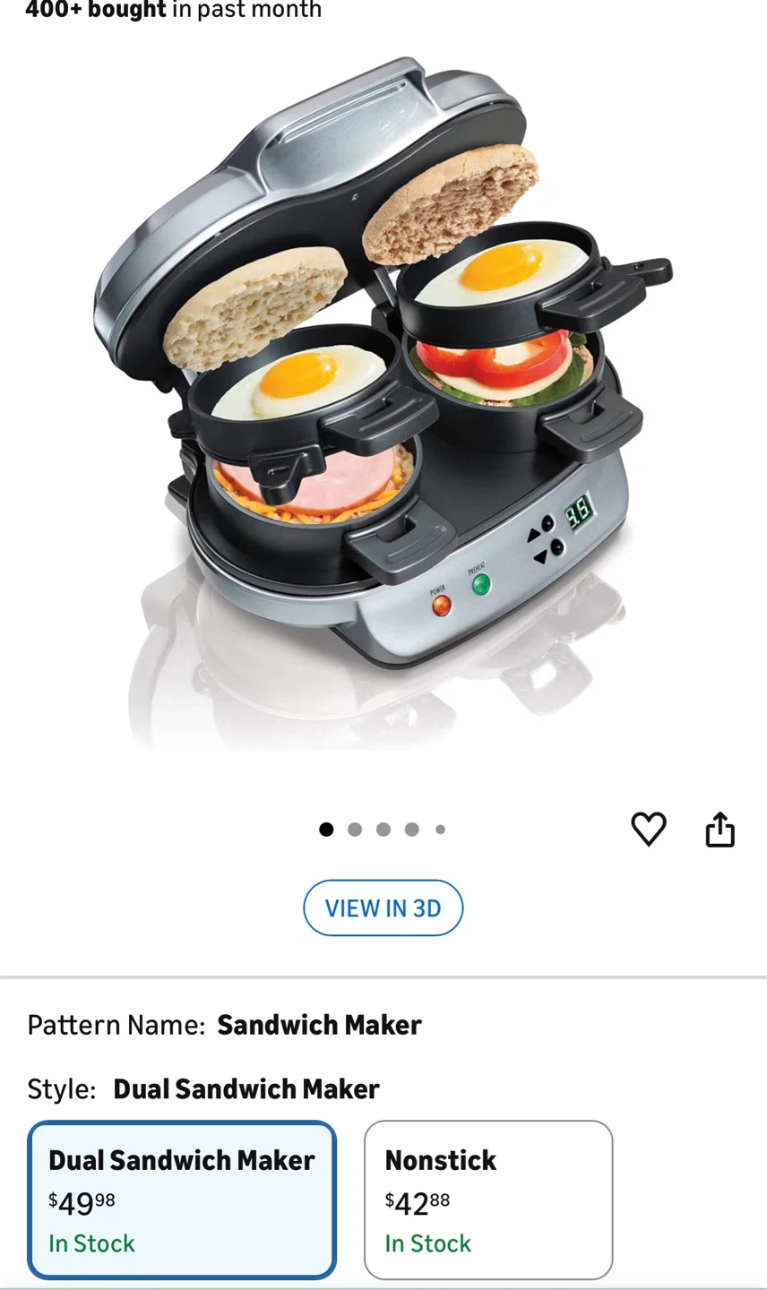 Hamilton Beach Dual Breakfast Sandwich Maker - photo 2