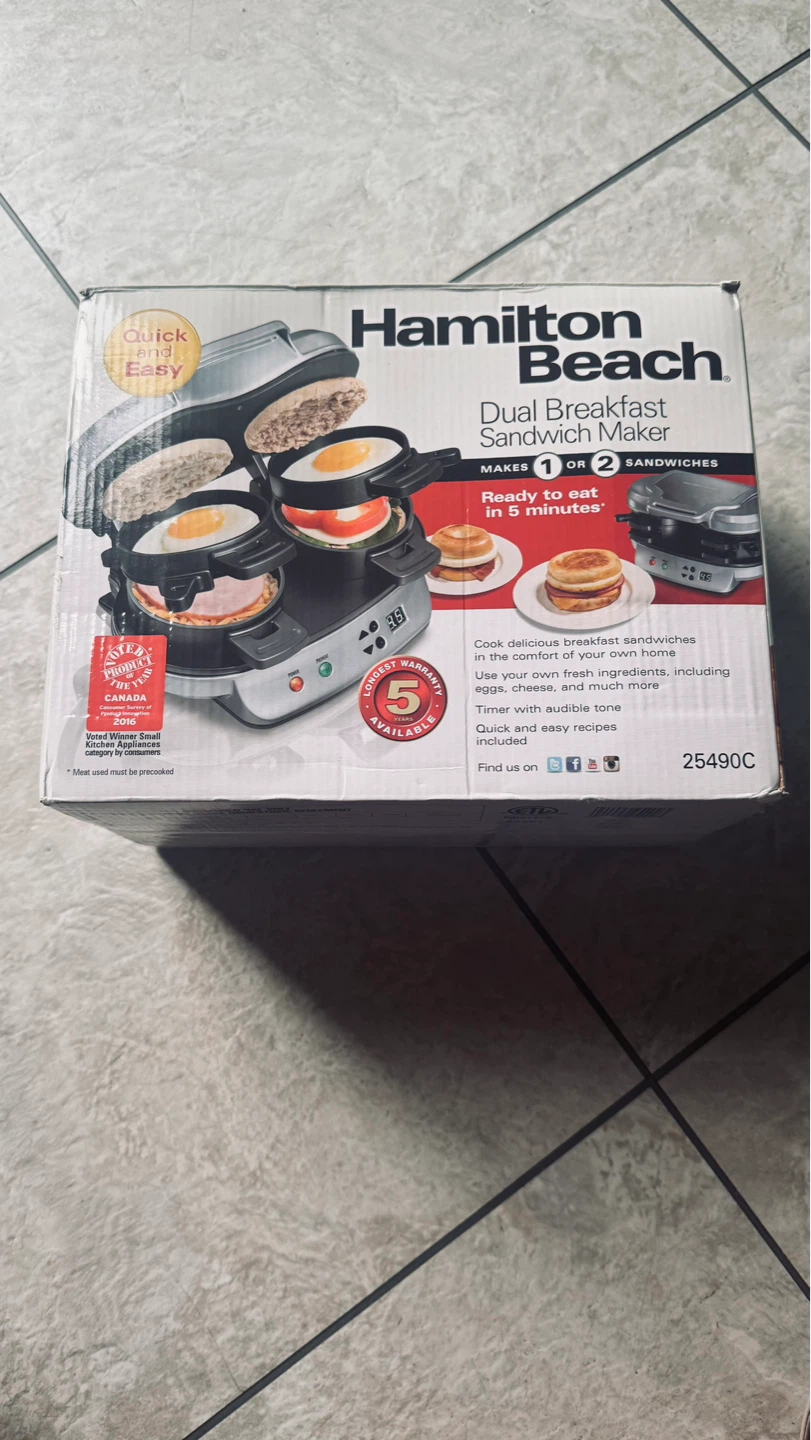 Hamilton Beach Dual Breakfast Sandwich Maker