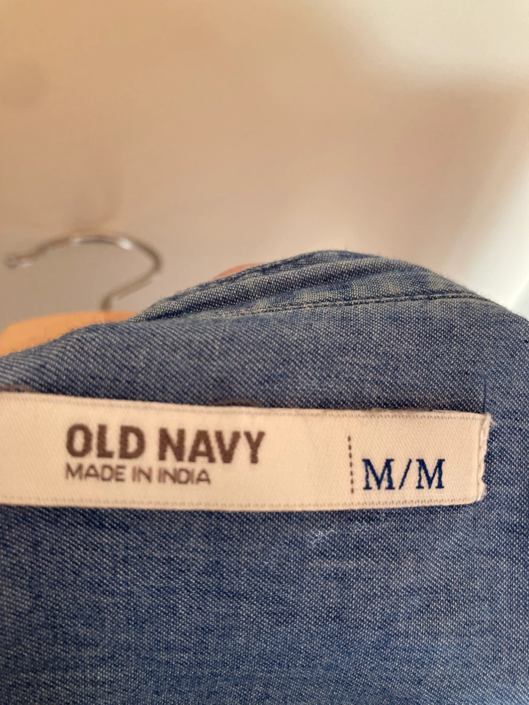 Old Navy Blue Denim Tunic Shirt Size M - photo 4