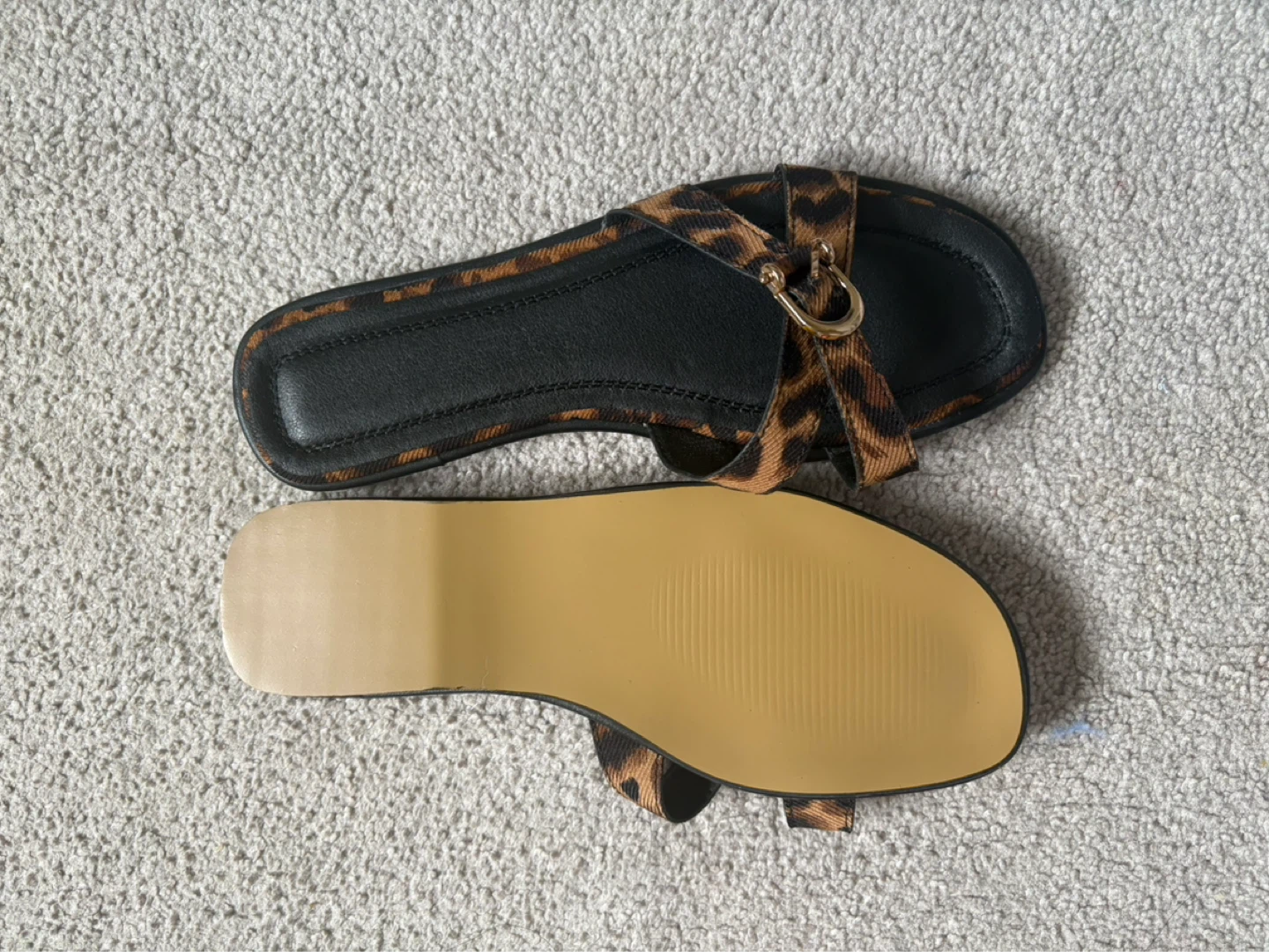 Women's Leopard Print Slide Sandals - photo 3