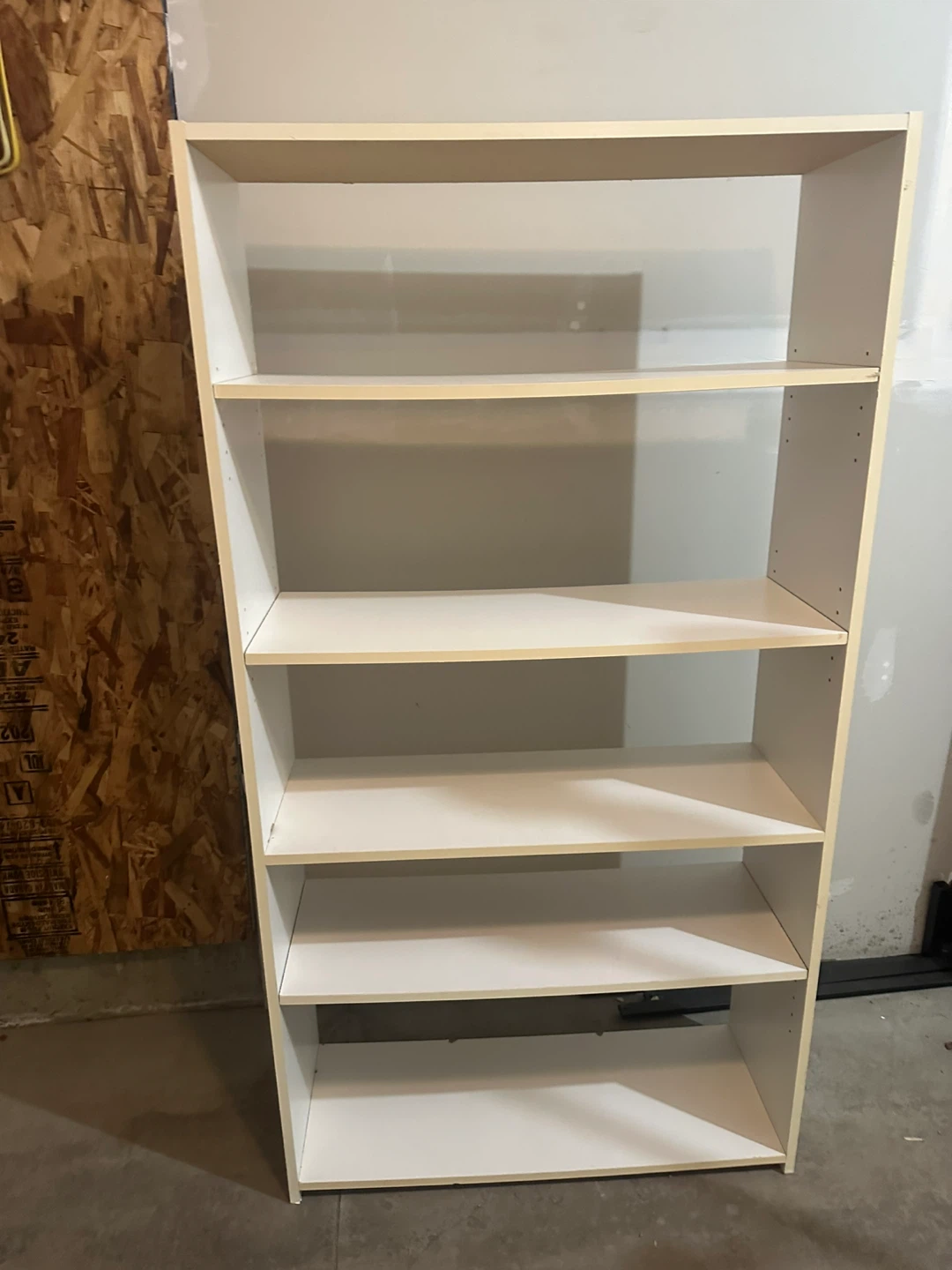 White 5-Shelf Bookcase - photo 3