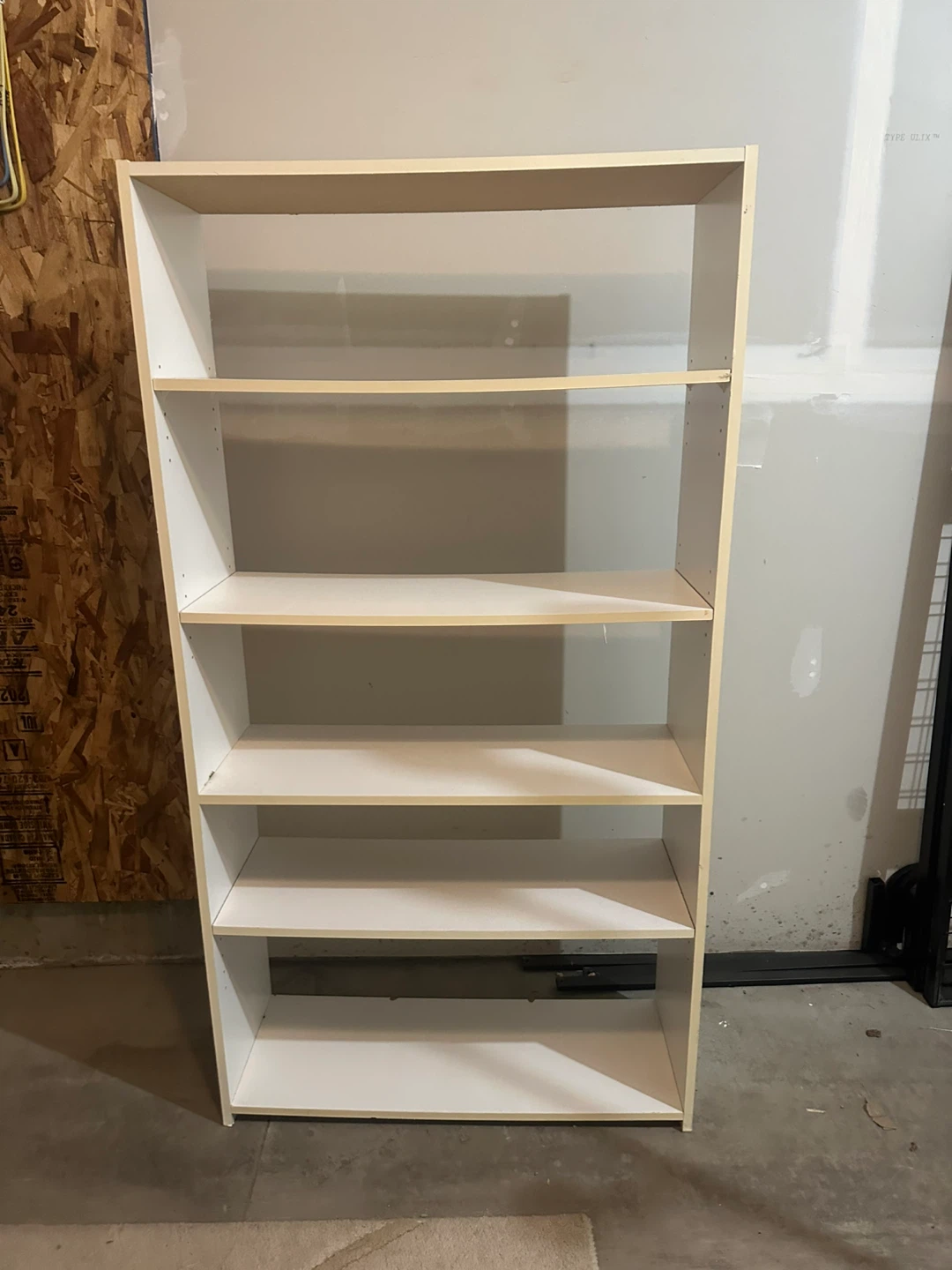 White 5-Shelf Bookcase - photo 2