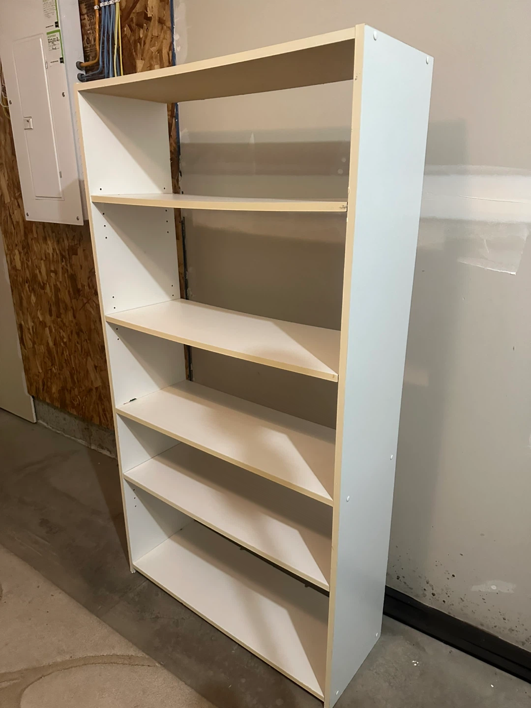 White 5-Shelf Bookcase