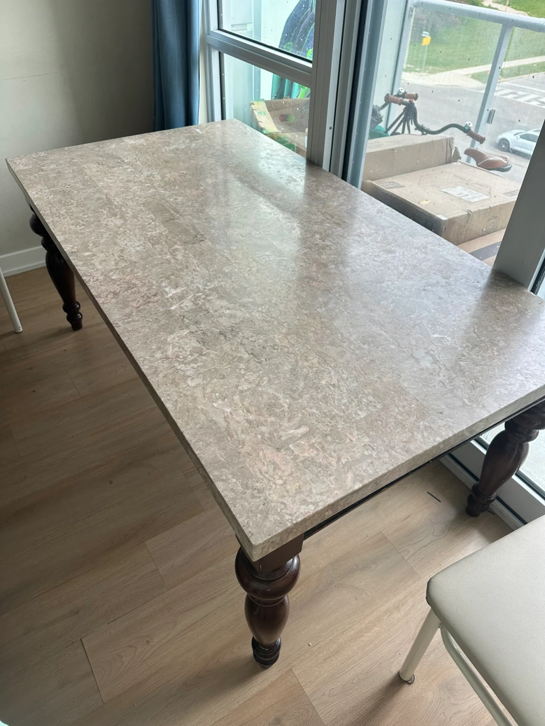 Marble Top Dining Table