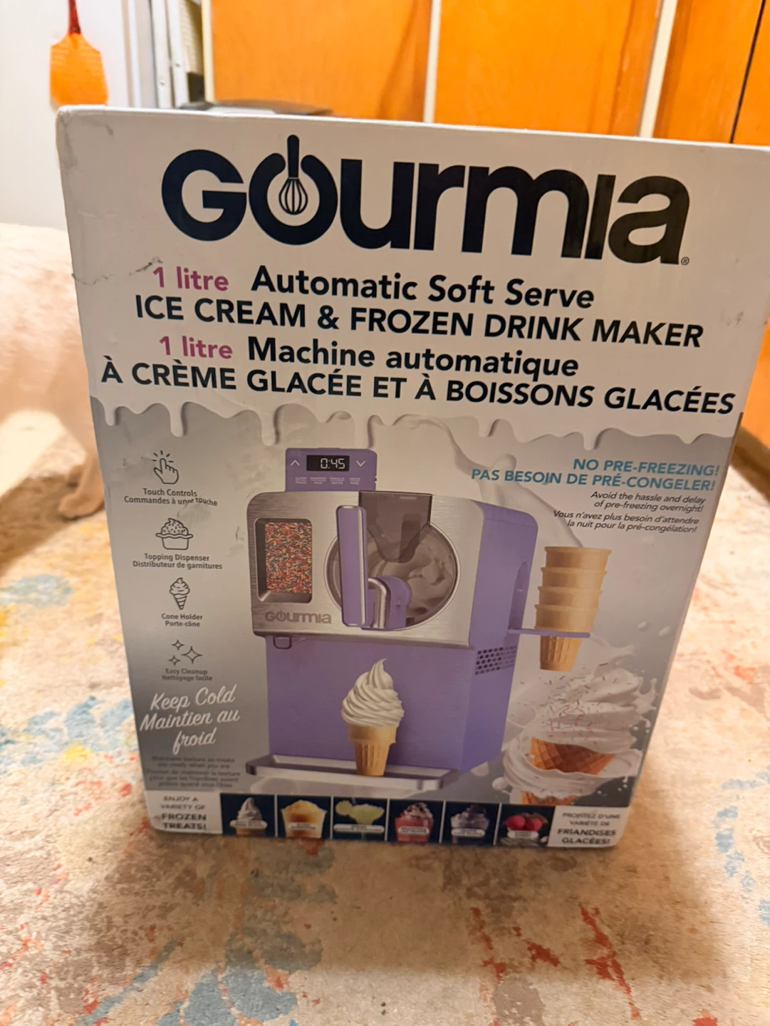 Gourmia 1 Litre Ice Cream & Frozen Drink Maker