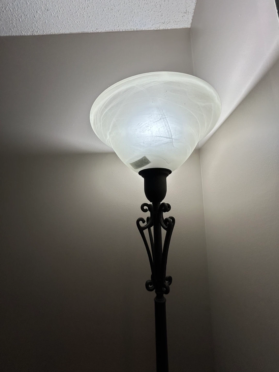 Floor Lamp with Frosted Glass Shade - photo 2