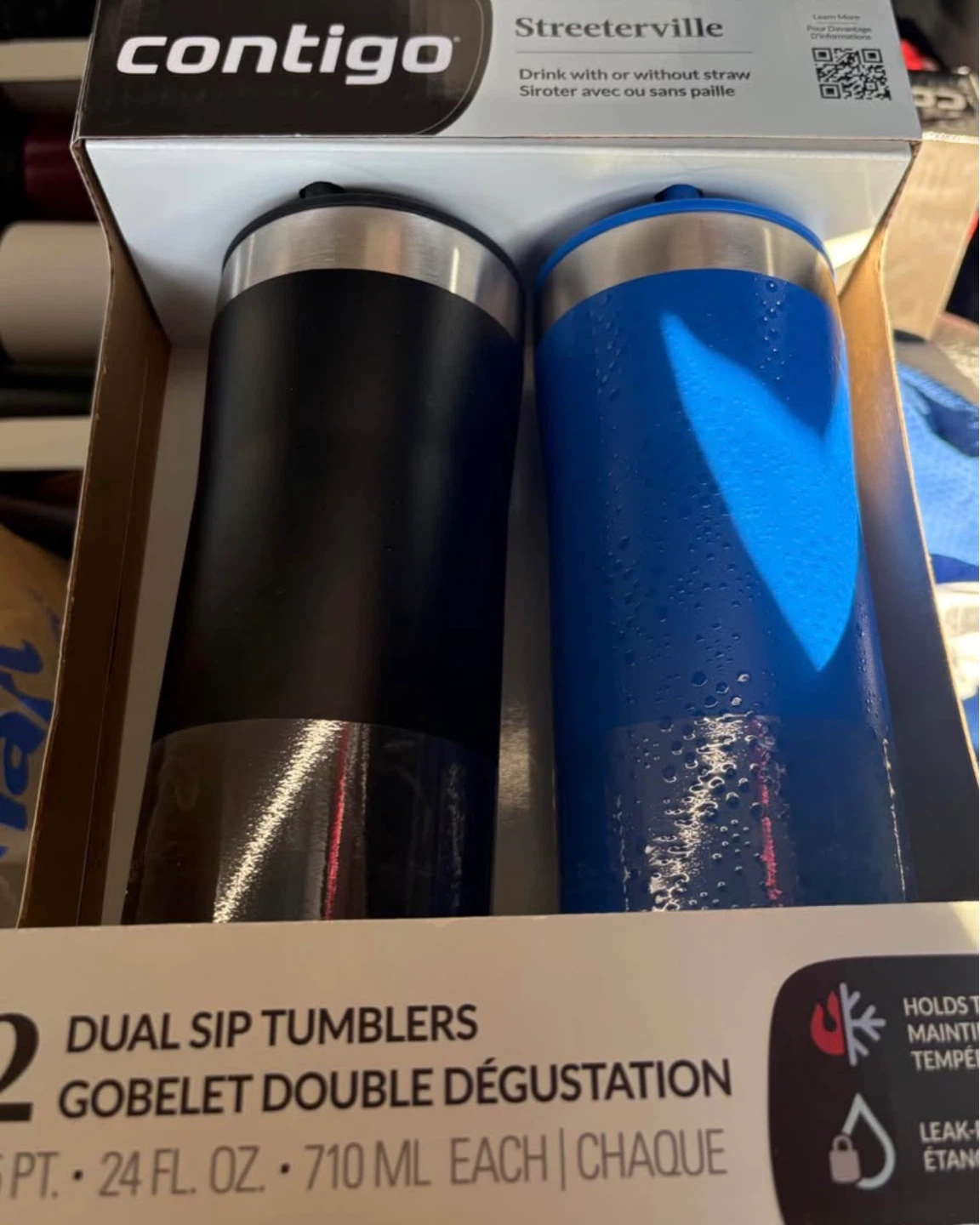 Contigo Streeterville 24 oz Dual Sip Tumblers (Set of 2)