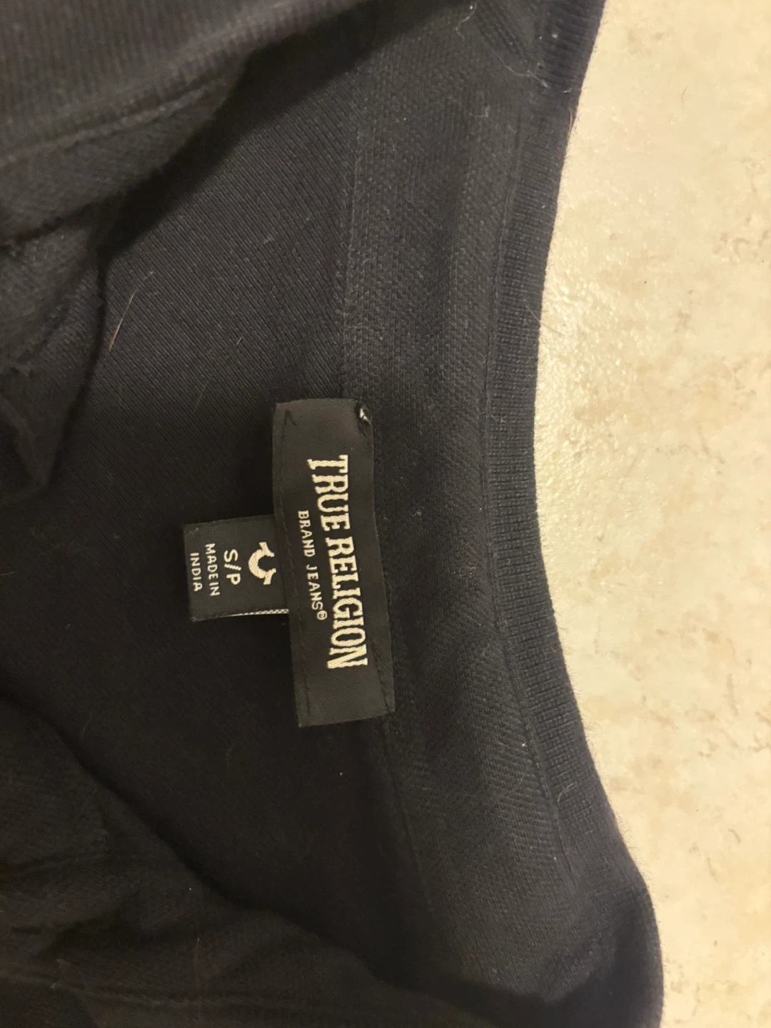 True Religion Long Sleeve Polo Shirt Black S/P - photo 2