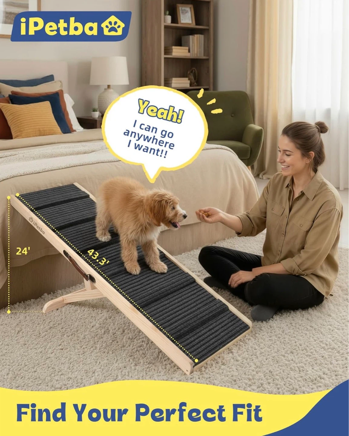 Ipetba Dog/ Pet Ramp - 43” - photo 2