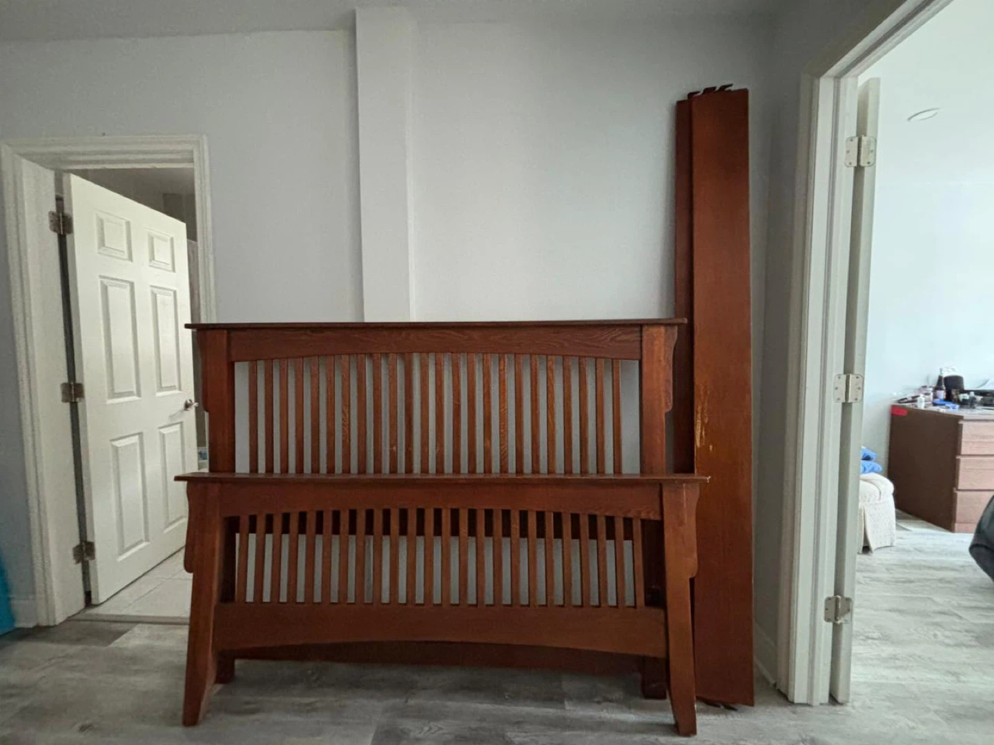 Wooden Headboard and Footboard Set - photo 3