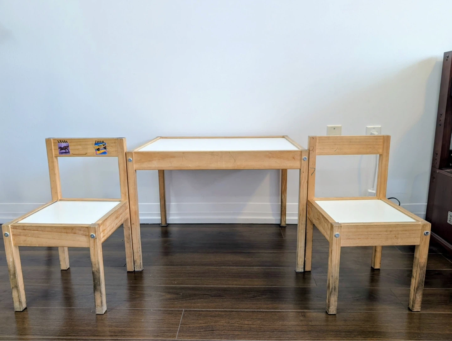 Kids Wood Table and Chairs Set