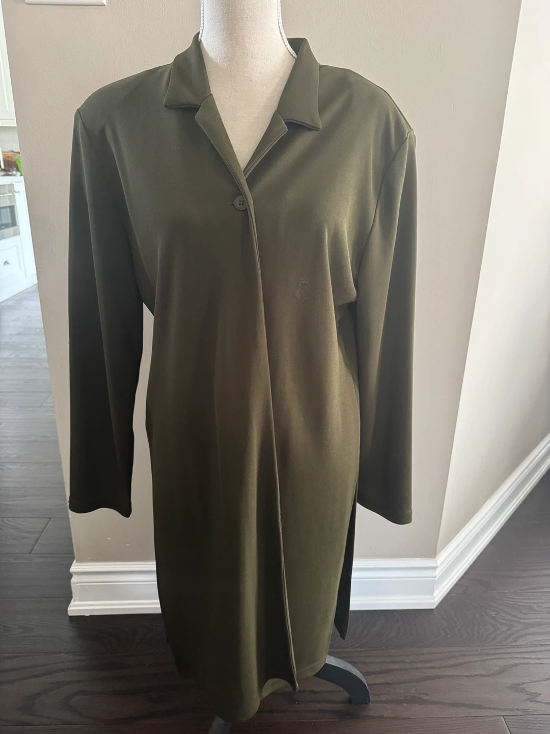 S.C. & CO. Tricot Long Jacket - Olive Green - photo 2