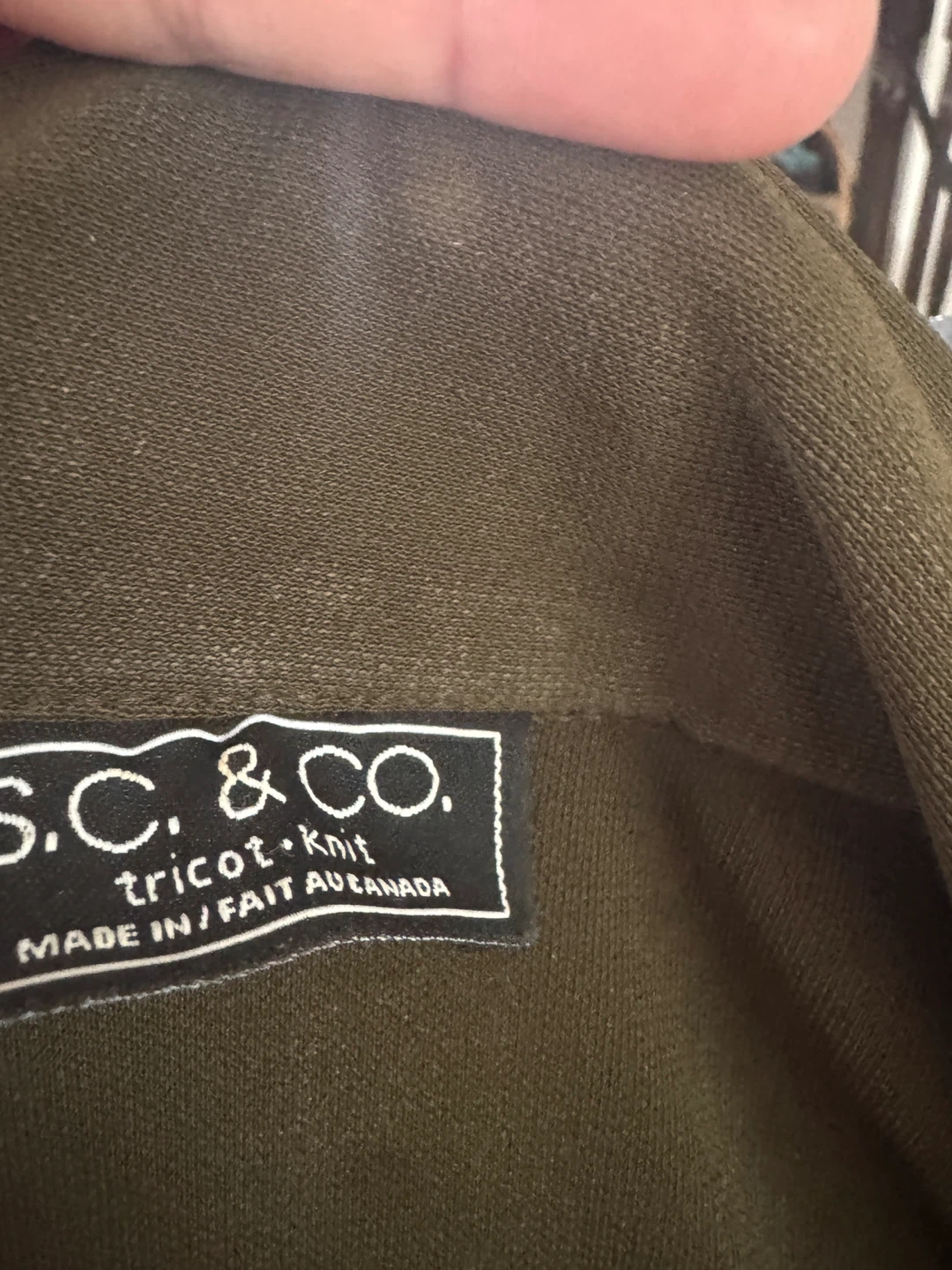 S.C. & CO. Tricot Long Jacket - Olive Green - photo 5