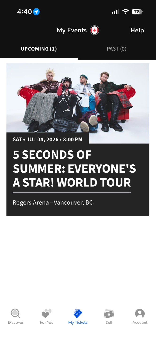 5 Seconds of Summer: Everyone's a Star! World Tour Tickets - photo 2