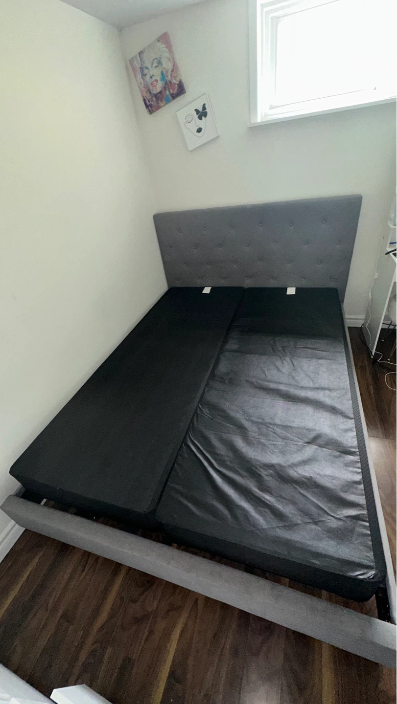Queen Split Box Spring - 7" Thick, Black - photo 2