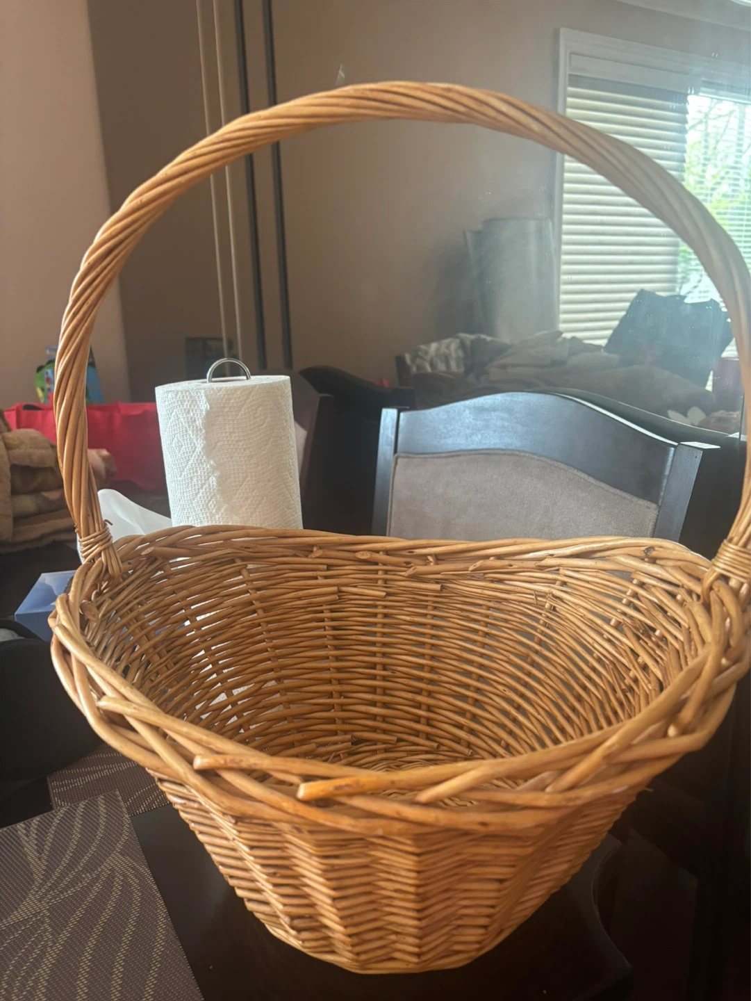Wicker Basket with Handle