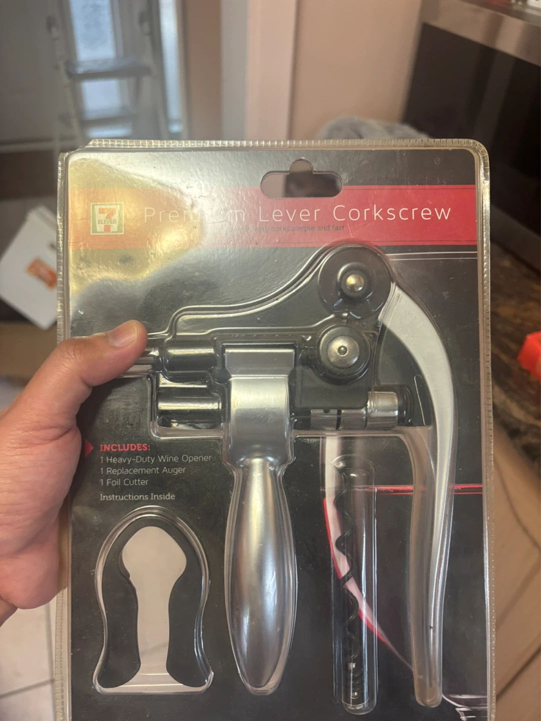 7-Eleven Premium Lever Corkscrew Set
