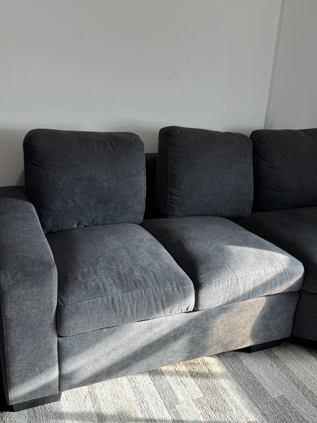 Dark Grey Sectional Sofa - photo 4