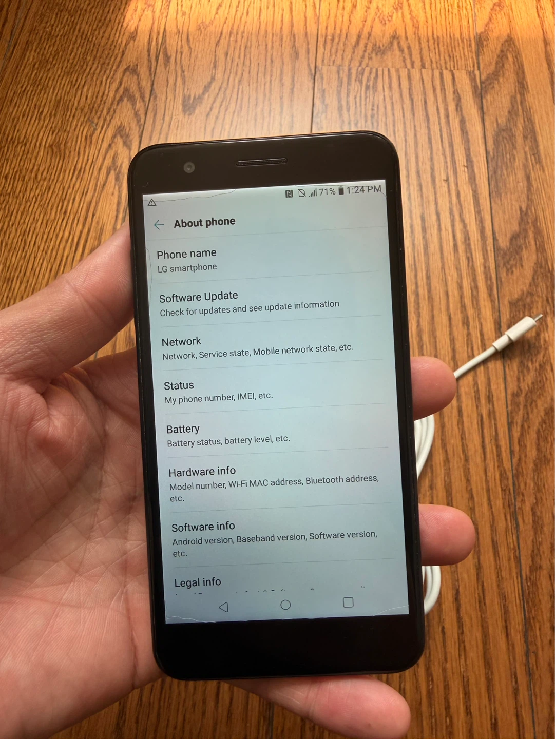 LG phone unlocked Fully Functional with charging cable - photo 2
