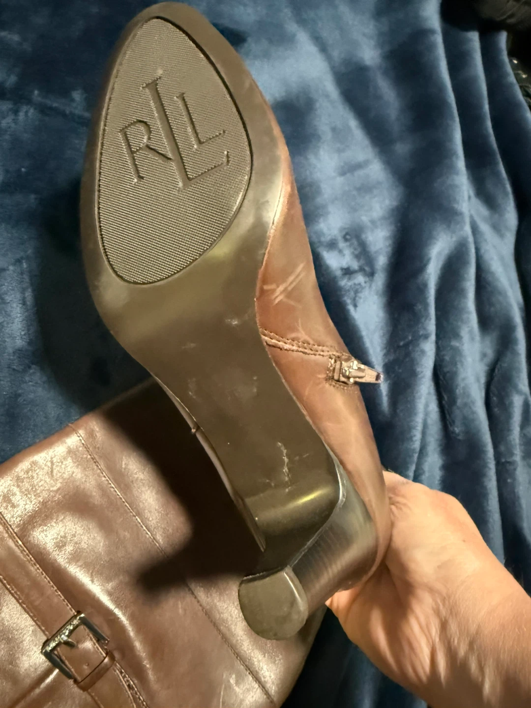 Lauren Ralph Lauren Leather Tall Boots - photo 3