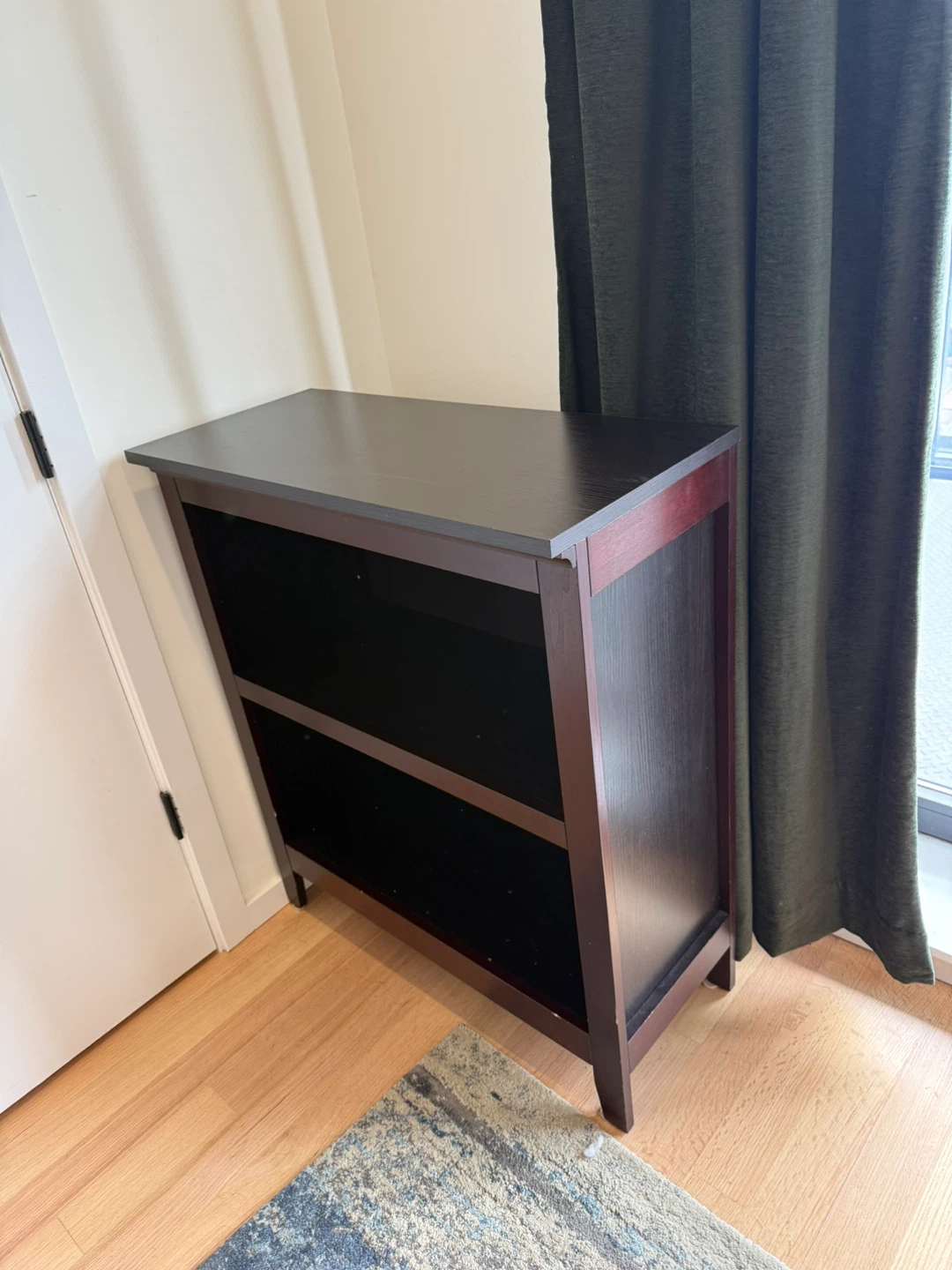 Dark Brown 2-Shelf Bookcase - photo 3