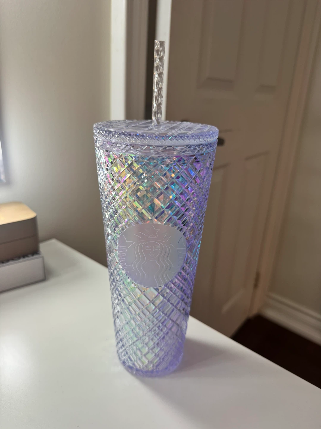 Starbucks Iridescent Tumbler with Straw