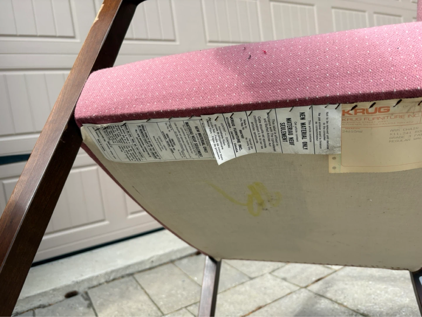 Krug Arm Chairs - Pink Fabric - photo 3