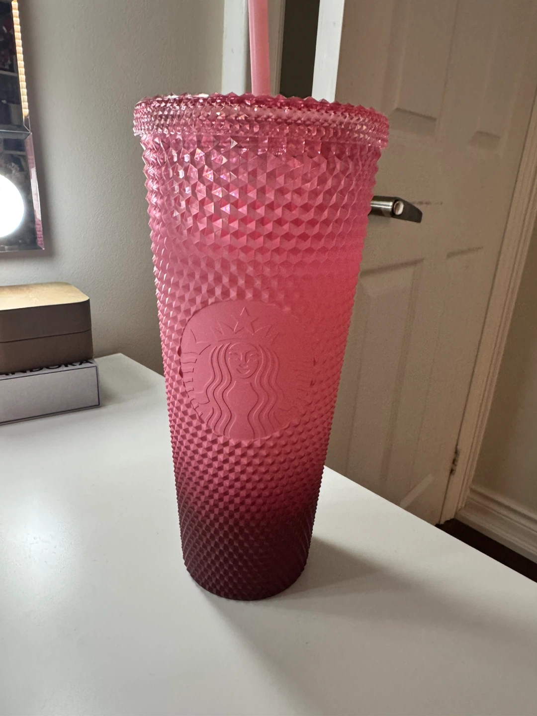 Starbucks Pink ombré Studded Tumbler