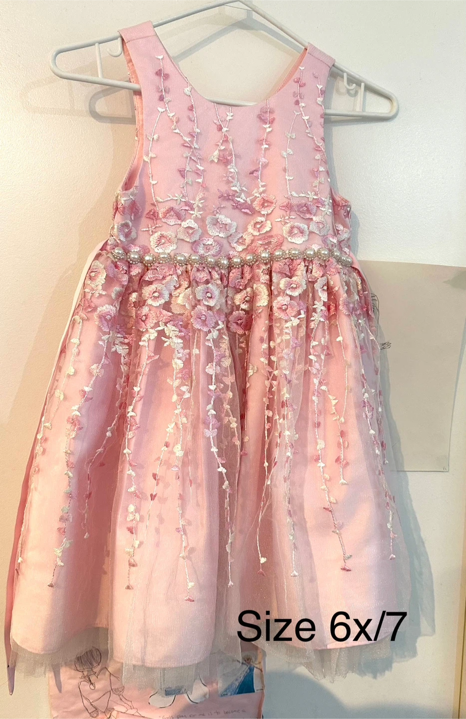 Pink Girls Dress Size 6x/7