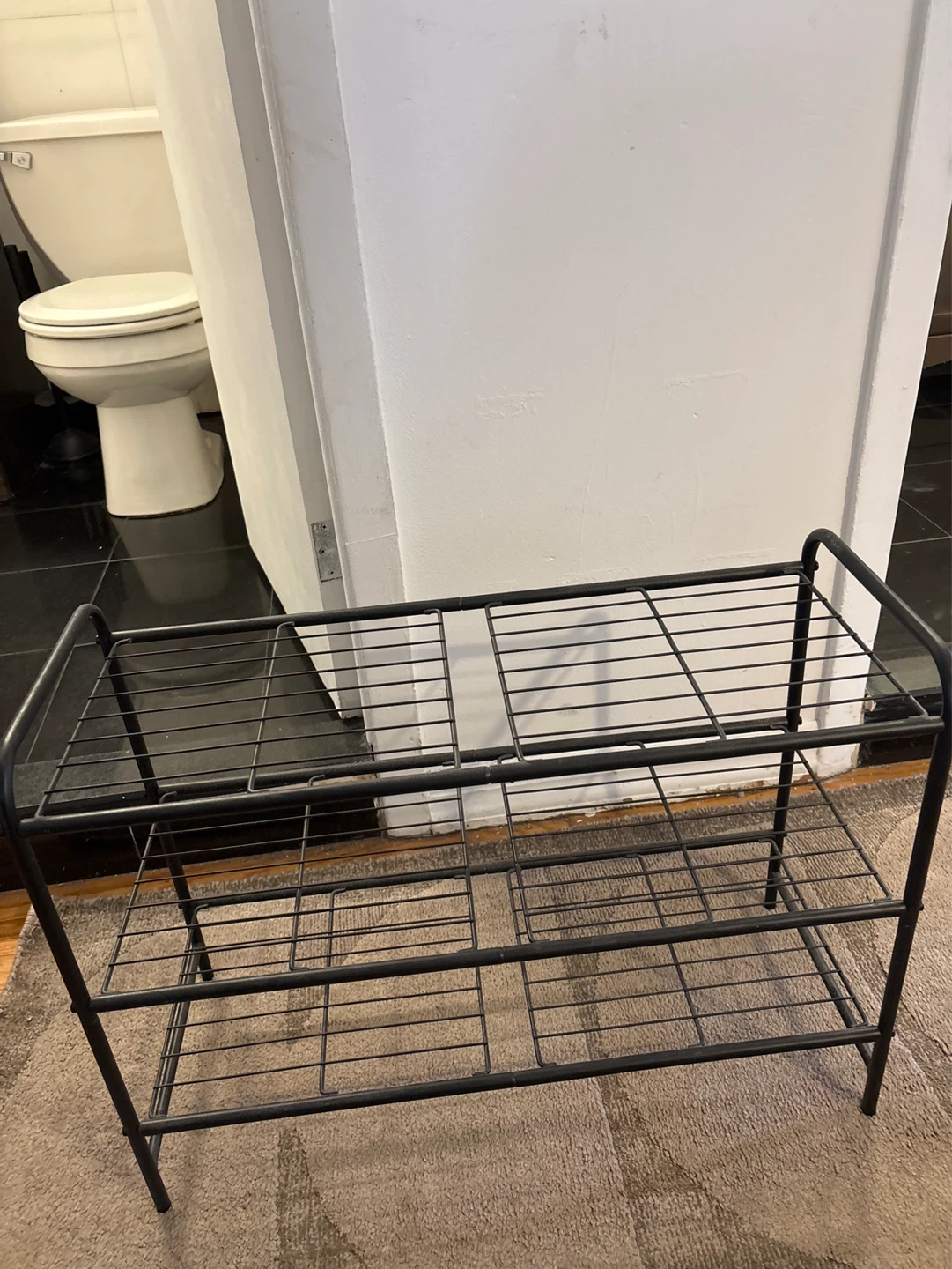 3-Tier Metal Wire Shoe Rack Shelf - photo 5